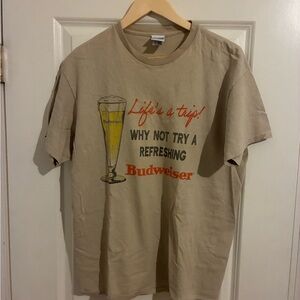 Junk Food Clothing Tan Budweiser Graphic Tee